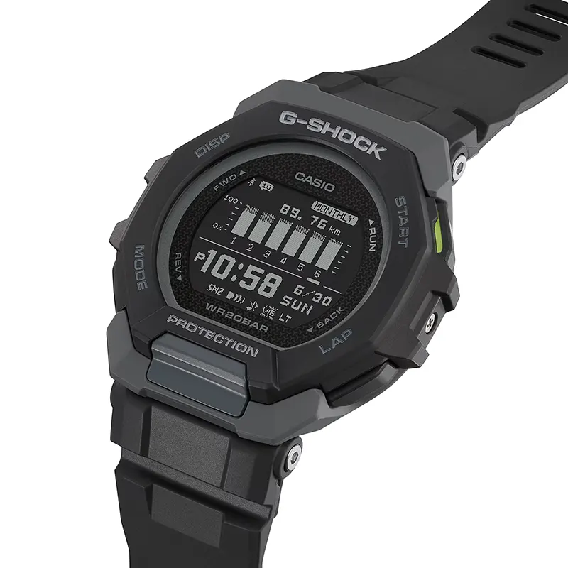 Casio G-Shock G-Squad Digital Black Dial Bluetooth® Men's Watch- GBD-300-1